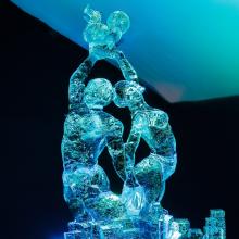 Ledo skulptūros Jelgava 389100282 Editorial Use Only